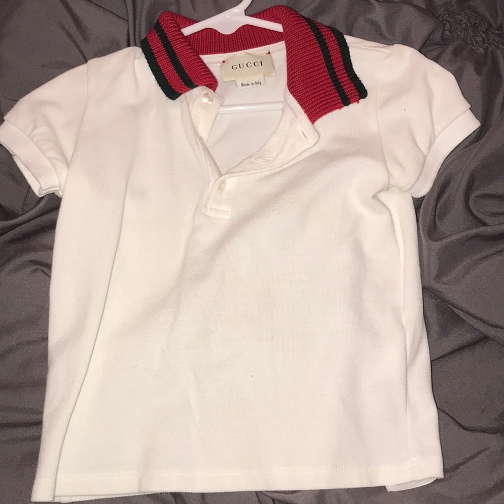 GUCCI KIDS
Children's cotton polo with Web